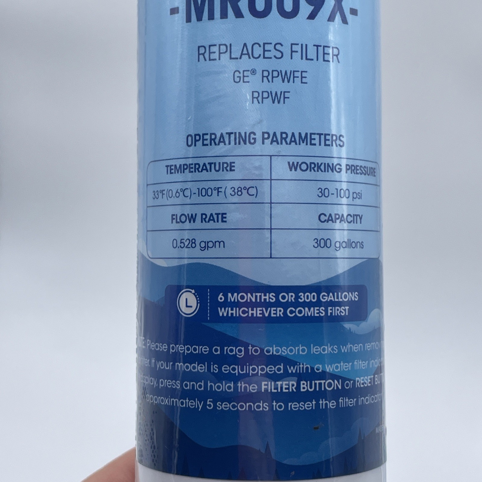 Marriotto MR009X Refrigerator Water Filter Replacement Sealed For GE RPWFE