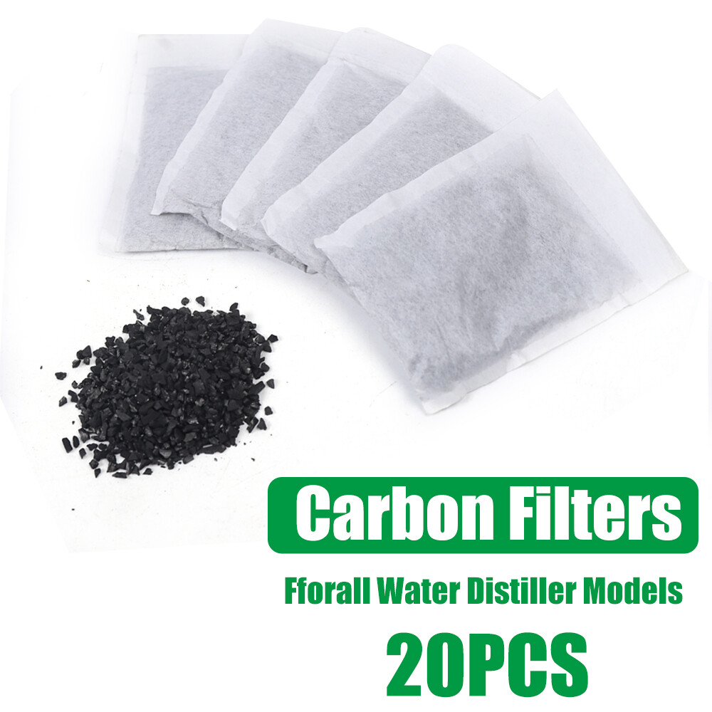 20 Pcs Activated Charcoal Carbon Filter Sachets For Pure Water Distiller SALE