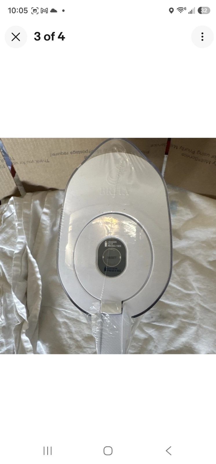 New Brita Metro Water Filter Pitcher 6-Cup White SmartLight w/ Elite Filter