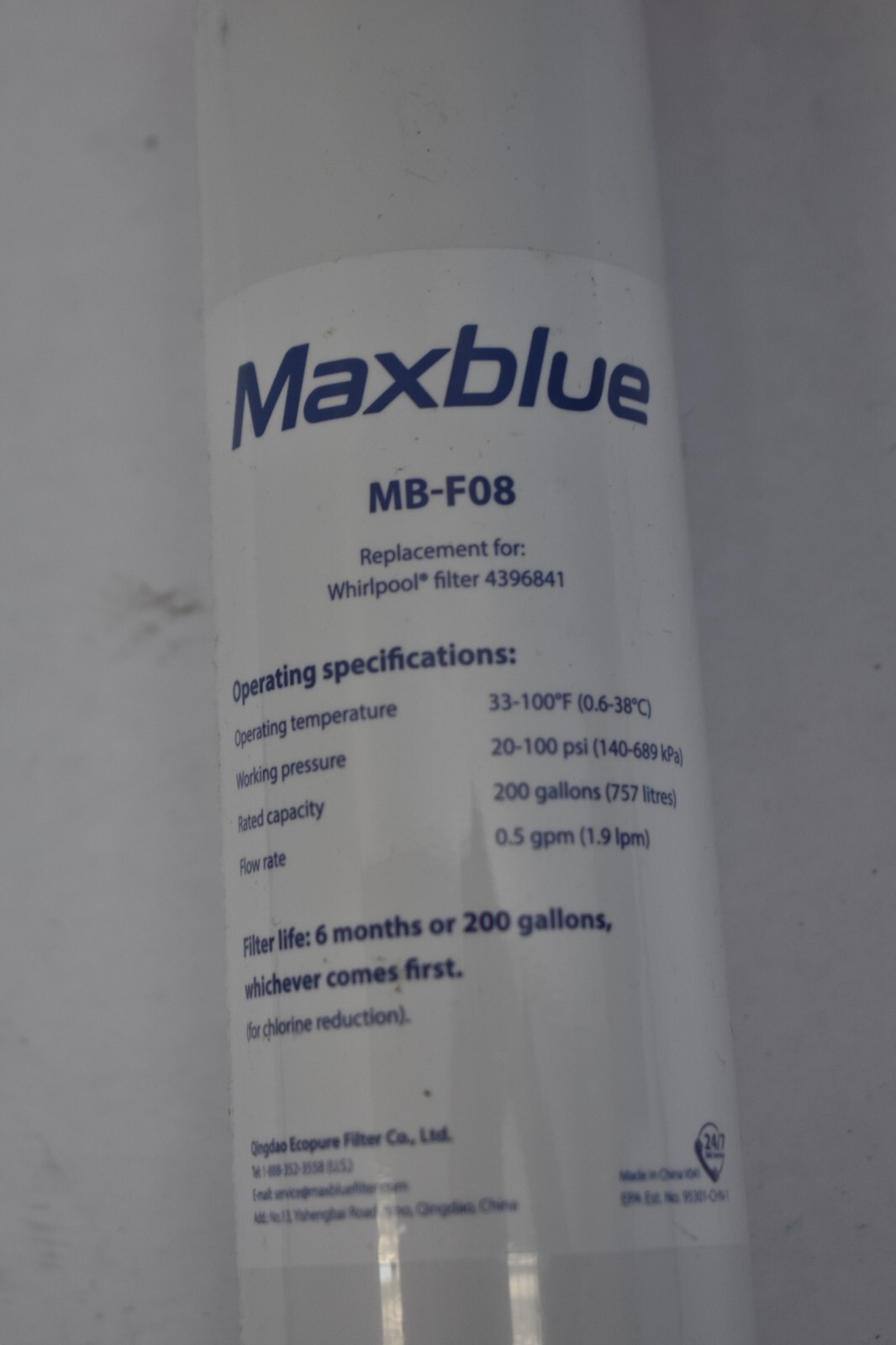 MaxBlue Refrigerator Filter Cartridge MB-F08 Replacement For Kenmore 46-9083