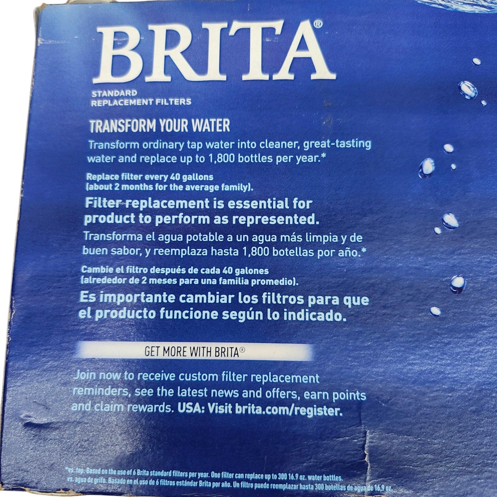 Brita Water Filters for Pitchers 4 Sealed Packs Open Box 2 Months 40 Gallons