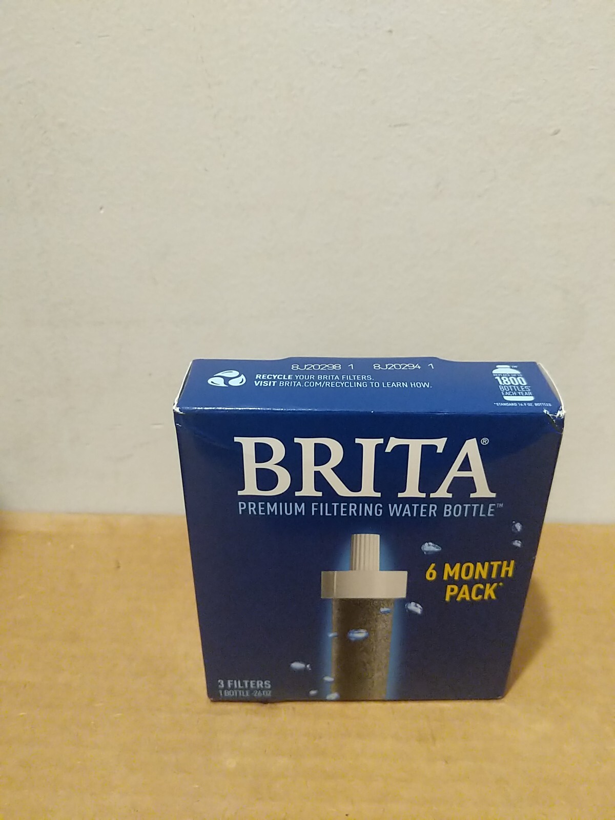 BRITA Water Bottle Replacement Filters 3 filters (6 Months)