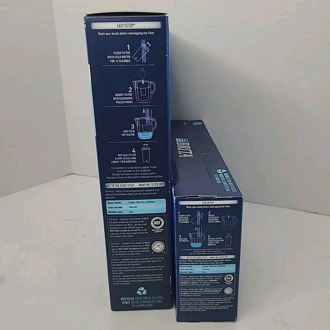 Brita 987554 8 Replacement Filters Open Box for All Brita Systems Except Stream