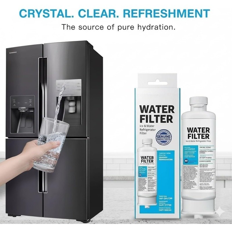 Refrigerator Water Filter DA97 HAF-QIN Removes Chlorine Odor 300 Gallons New