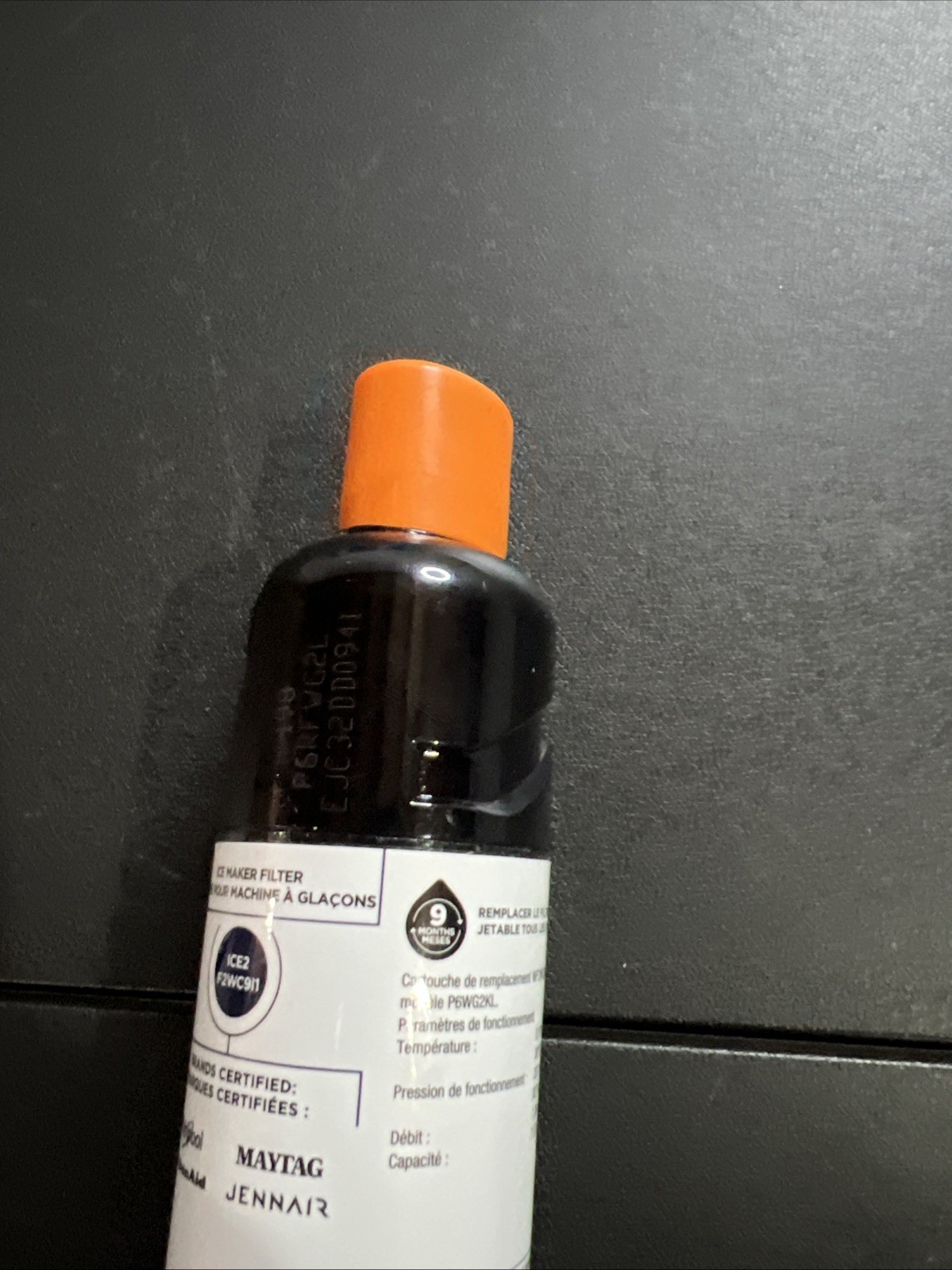 EveryDrop 2 Ice And Water Refrigerator Water Filter ΕDR2RXD1 White Orange
