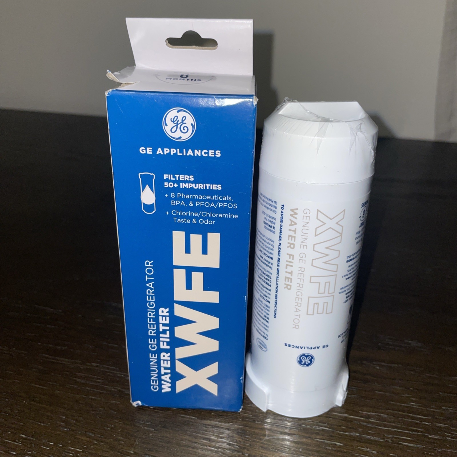 2 NEW GE XWFE Refrigerator Water Filter White OEM original without Chip /NO CHIP