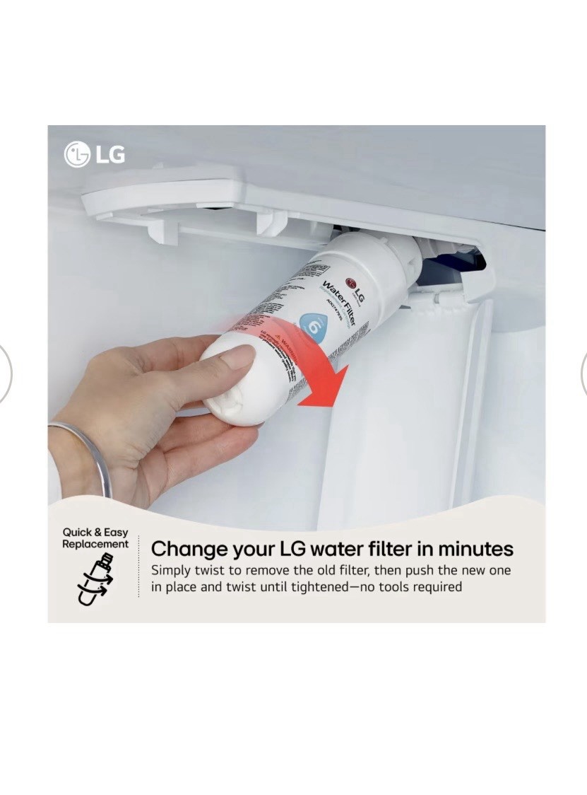 LG LT1000P2 6 Month / 200 Gallon Capacity Refrigerator Water Filter (2 PACK)