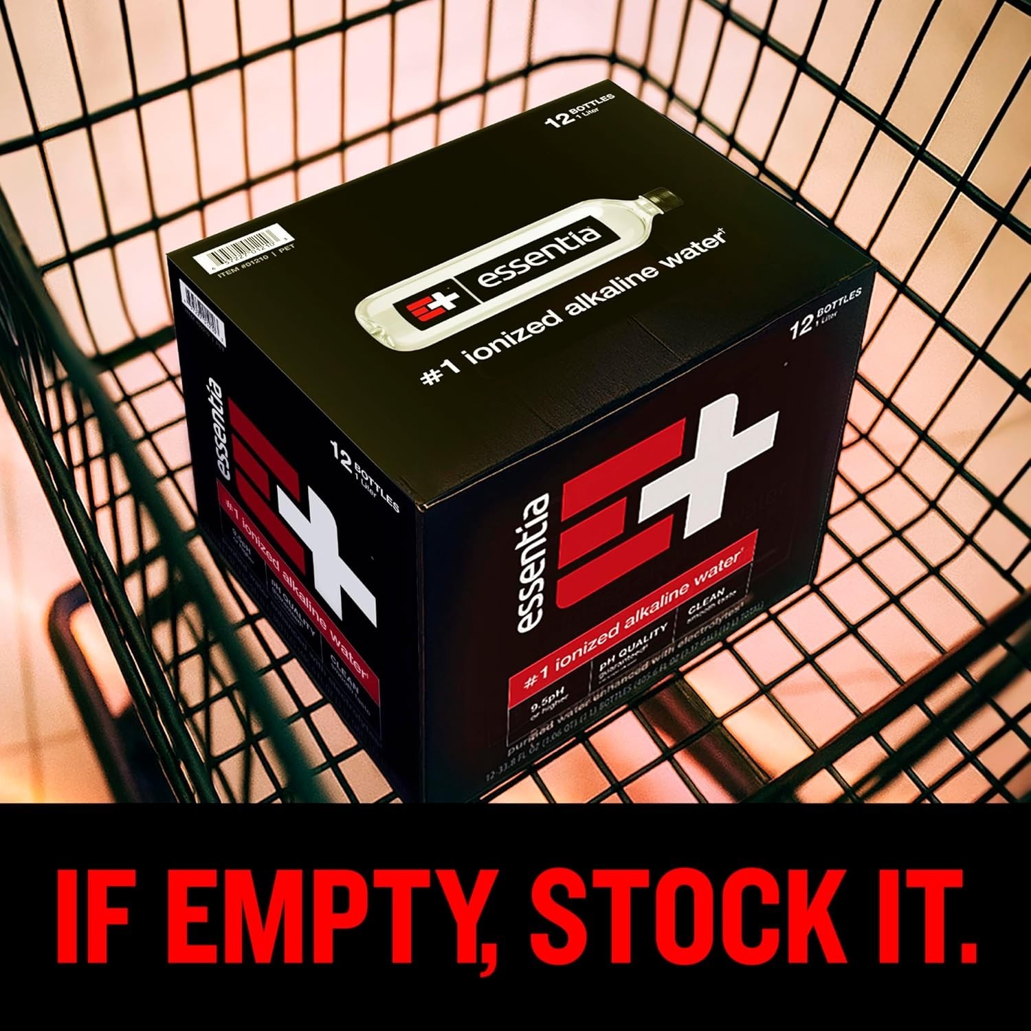 Electrolyte Infused Alkaline Water 12 Pack 33.8 Fluid Ounces Bottles