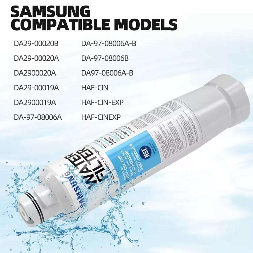 4 PACK Genuine Samsung DA29-00020B HAF-CIN/EXP Refrigerator Water Filter US New