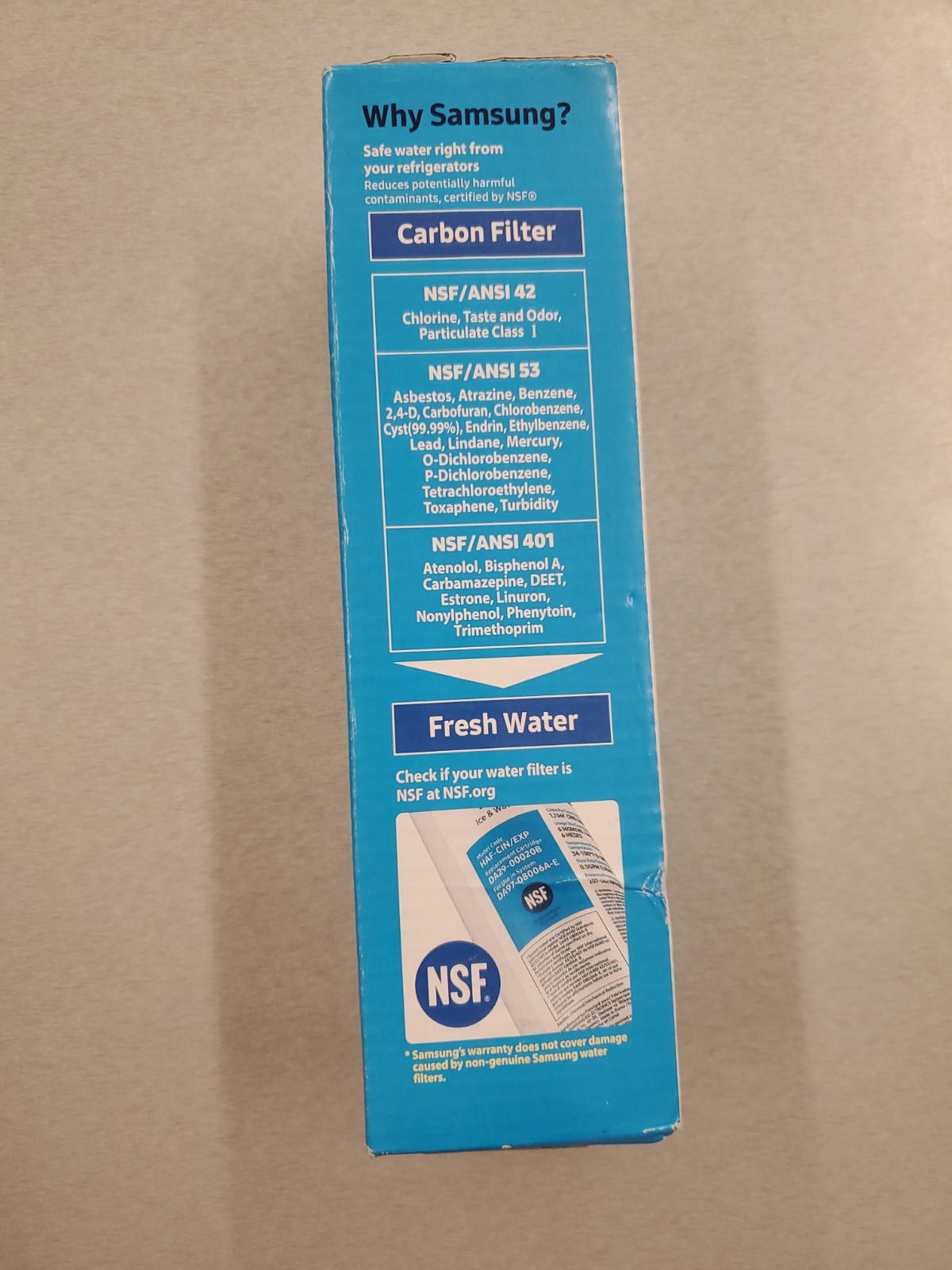 Genuine Samsung DA29-00020B HAF-CIN/EXP Water Filter NEW IN BOX