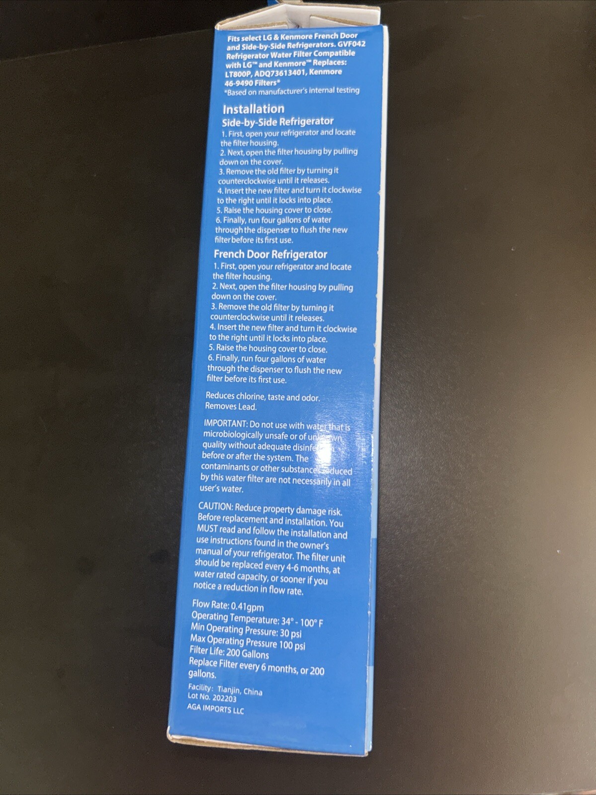 Great Value Replacement Water Filter LG Models LT800P 6 months 300gallons (d2)