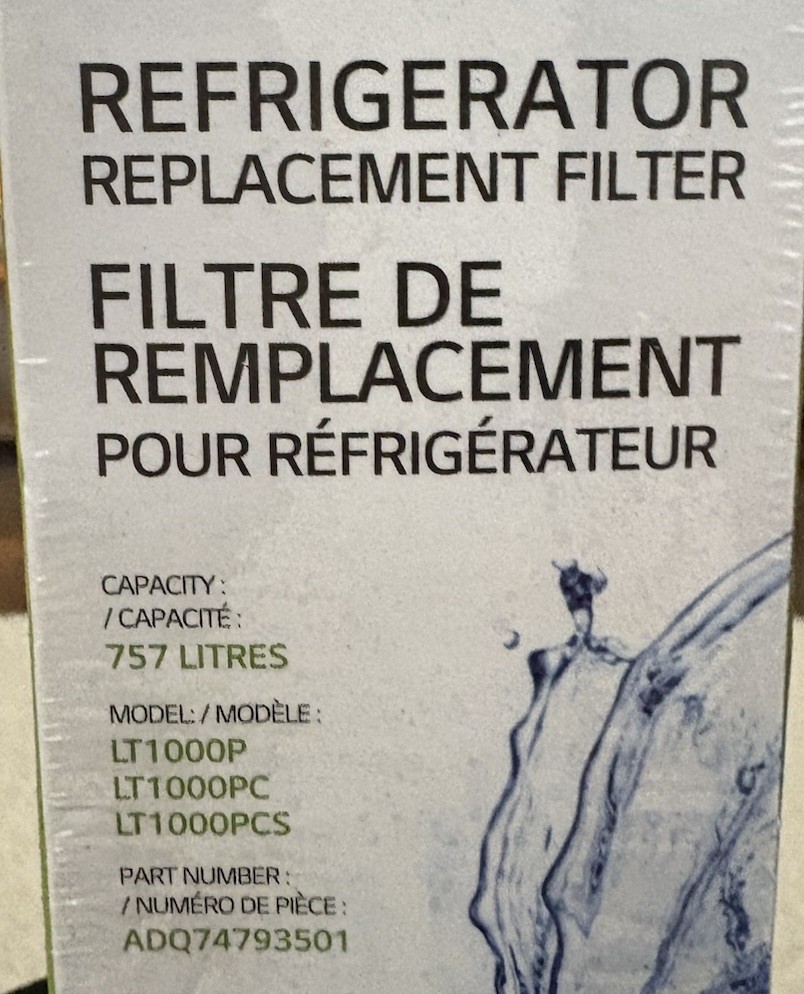 LG – Refrigerator Replacement Filter – Capacity: 200 Gallons – New/Sealed!