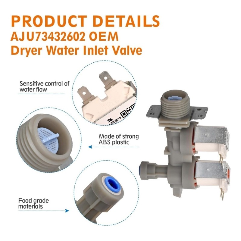 Sustained Abs Water Inlet Depression tube for Dryers Multiple Model Replacements
