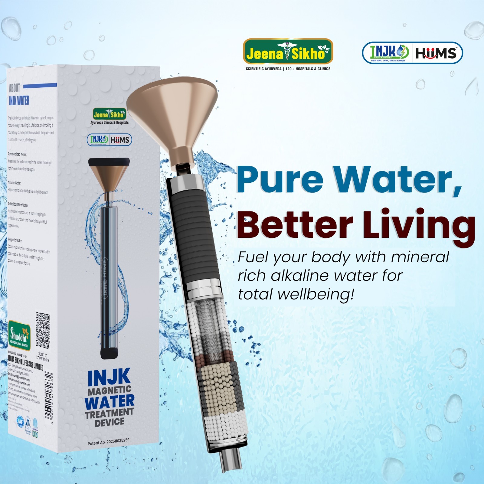 Jeena Sikho INJK Alkaline Water Filter System No Replacement Filter Free Kit