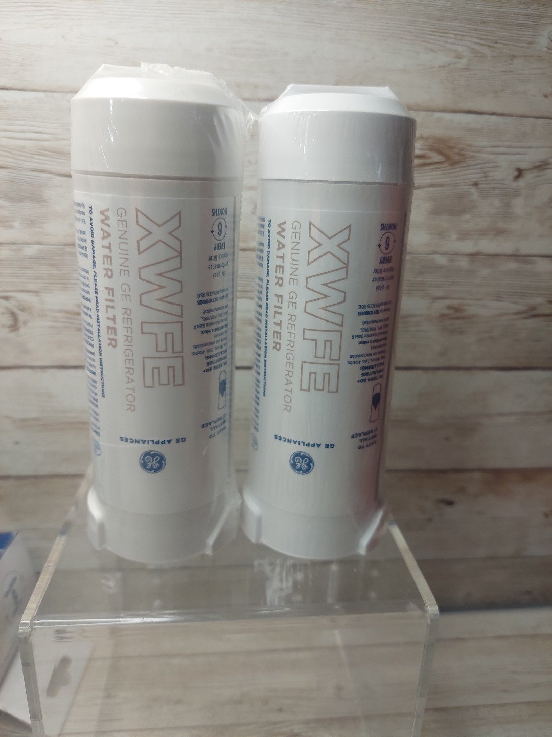 Lot Of 2 Genuine GE XWFE Refrigerator Water Filter – White OEM original No Chip