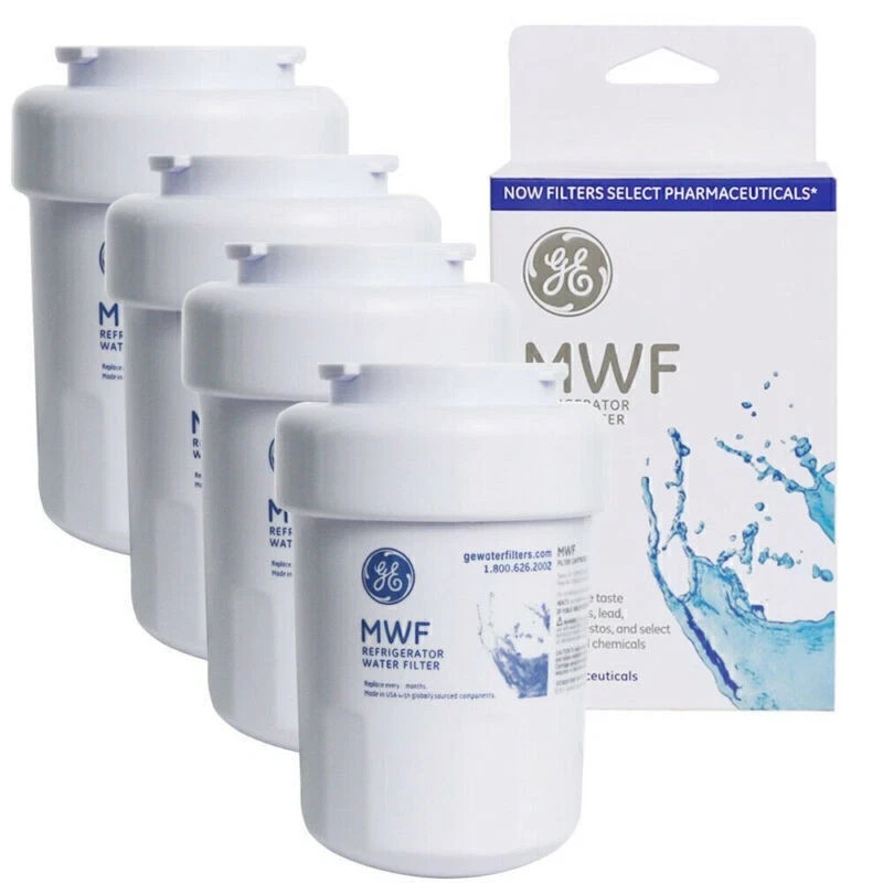 New 4 PACK GE MWF GWF 46-9991 MWFP Smartwater Fridge Water Filter
