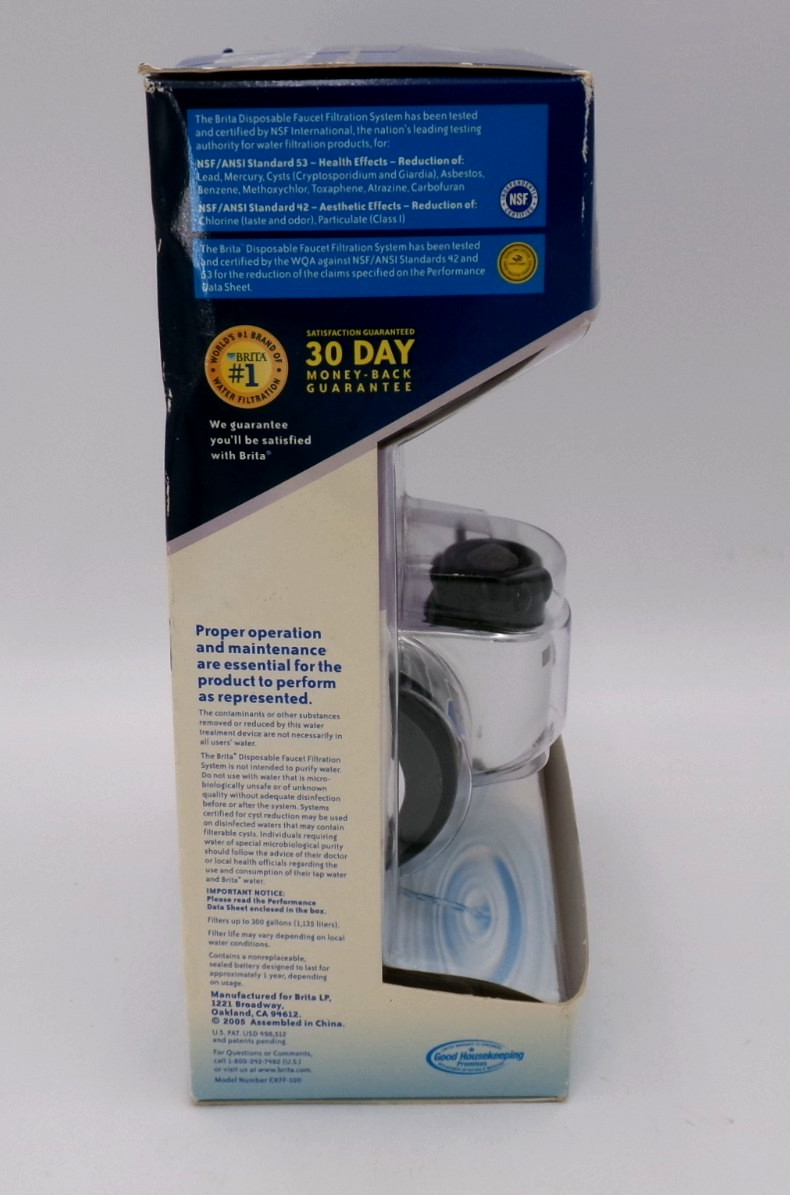 Brita Disposable 1 Year Standard Faucet Filtration System New -A3