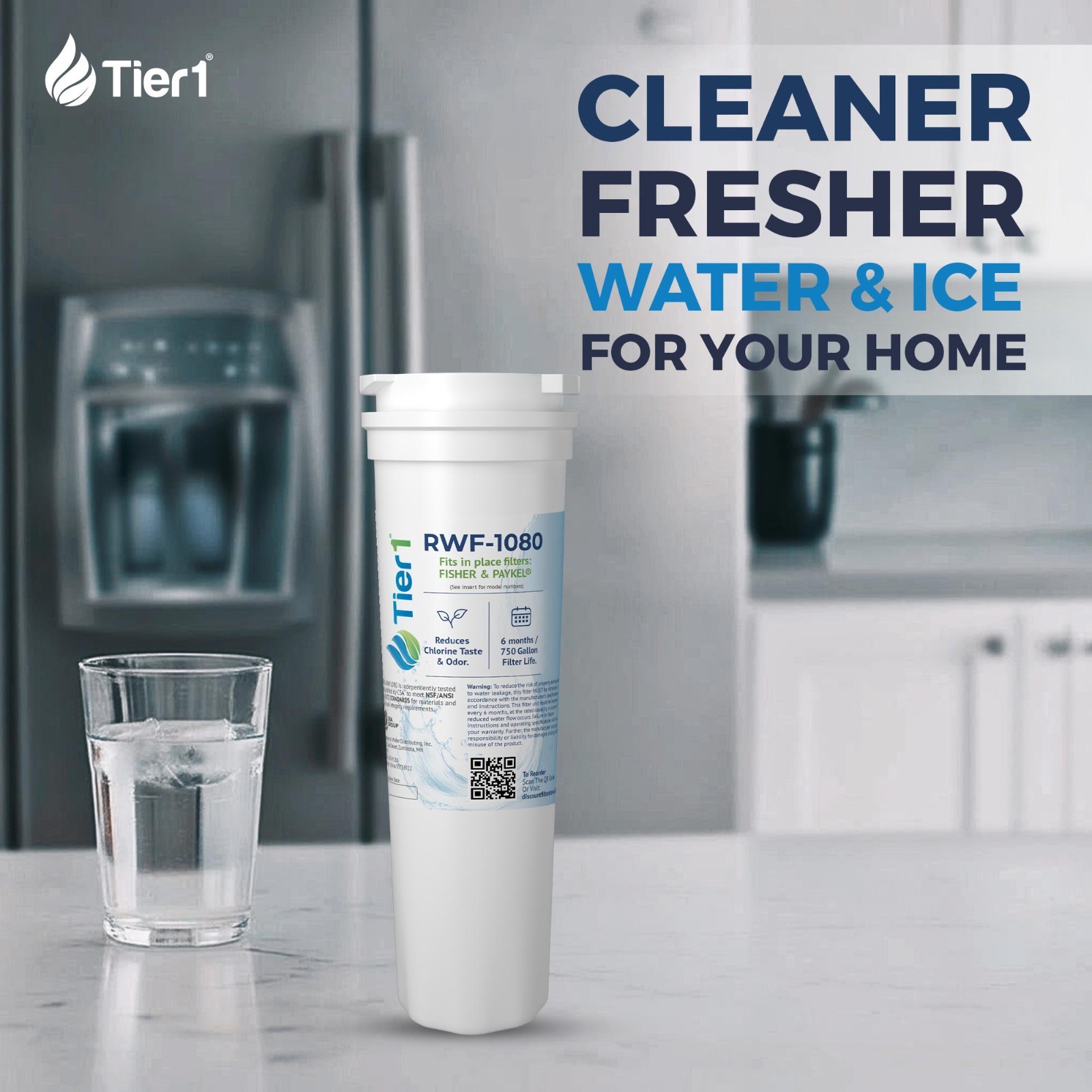 Fits Fisher & Paykel 836848 Comparable Refrigerator Water Filter by Tier1 2