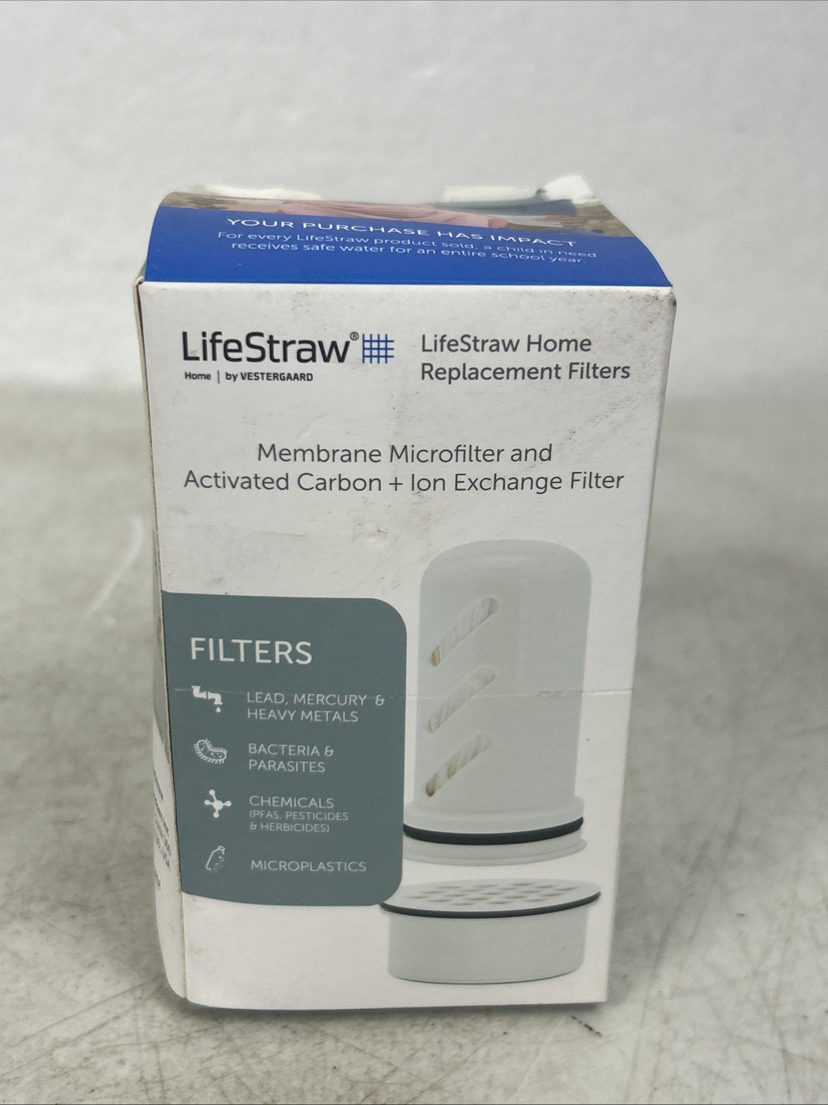NEW LifeStraw Home Replacement Filters Membrane Microfilter Carbon+Ion Exchange