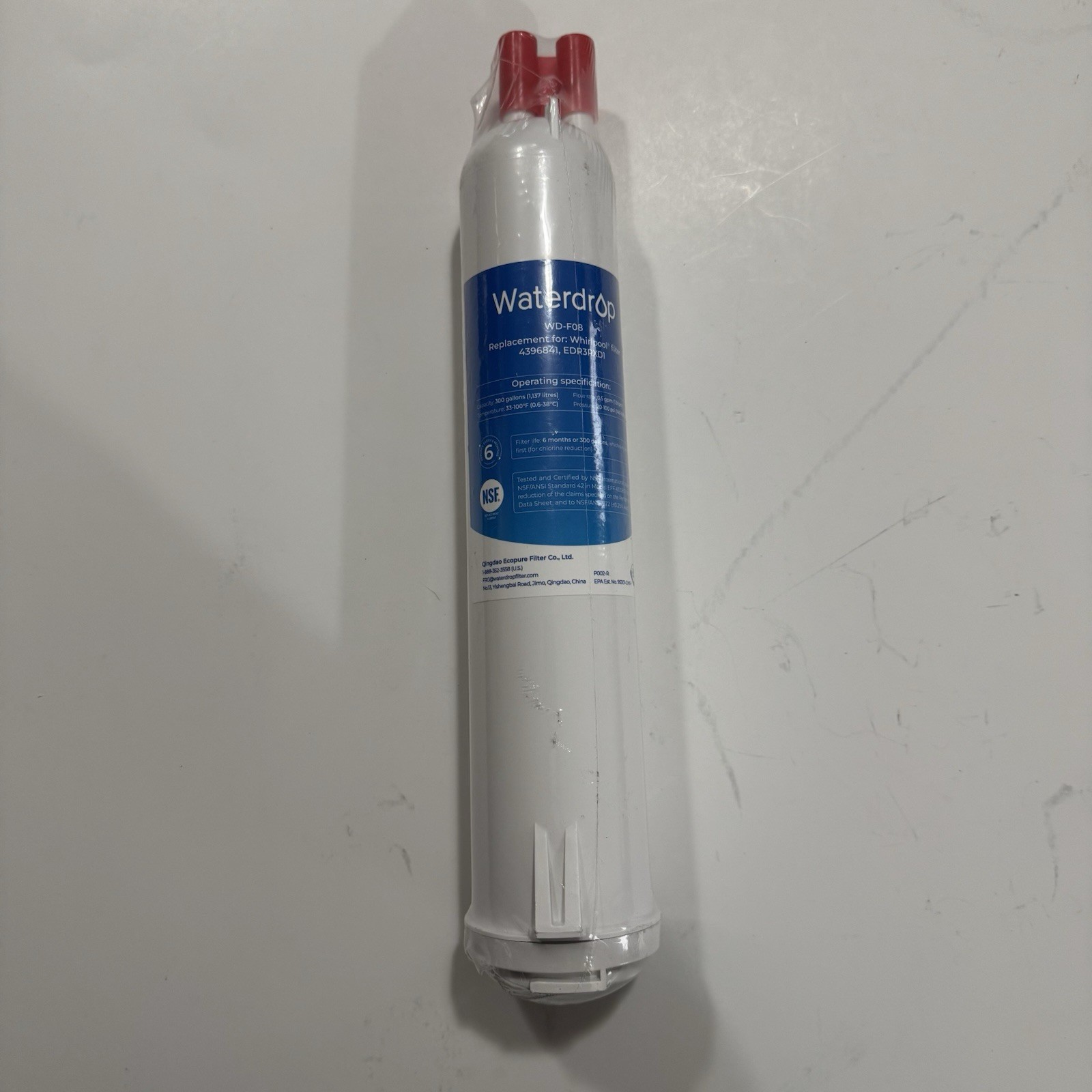 WaterDrop Model: WD-F08 Replacement Refrigerator Water Filter Brand New