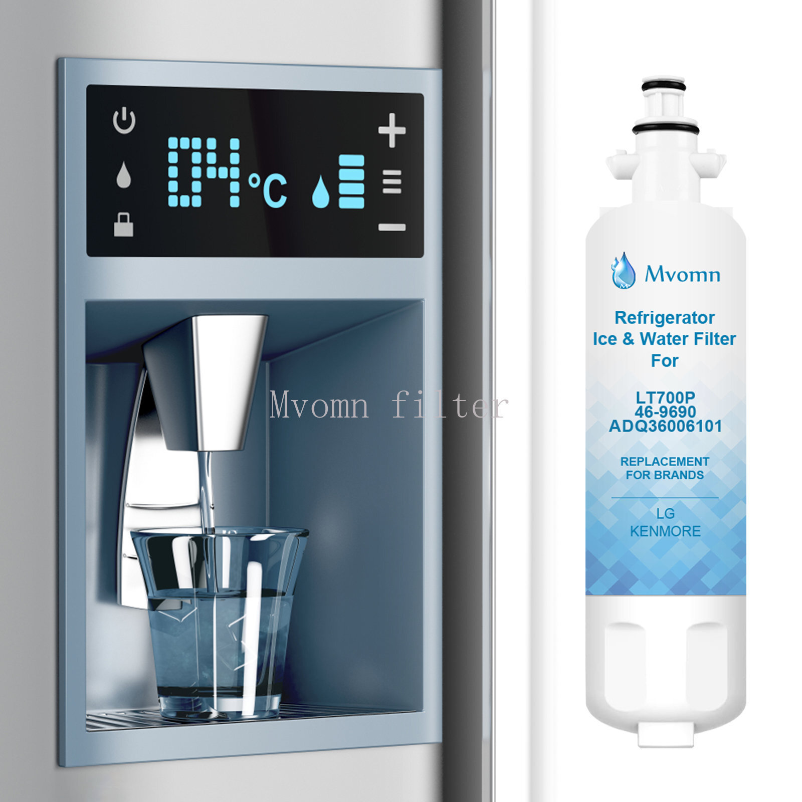 1 PACK LT700P Fit LG LT700P ADQ36006101, 46-9690 Refrigerator Water Filter USA