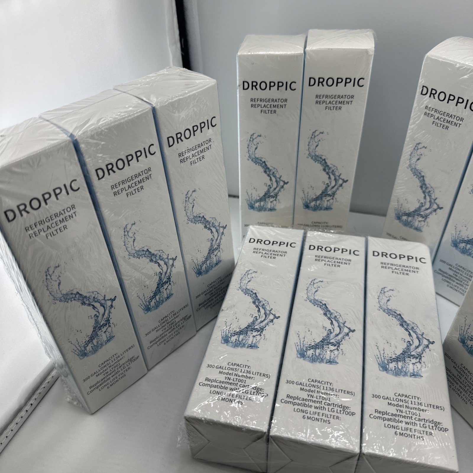 Droppic Refrigerator Replacement Filter, NEW, compatible with LG700P Lot Of 13