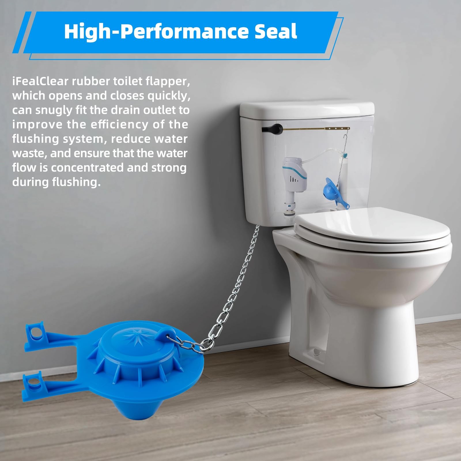 Universal 2-Inch Toilet Flappers Replacement Compatible with Gerber Toto Kohl…