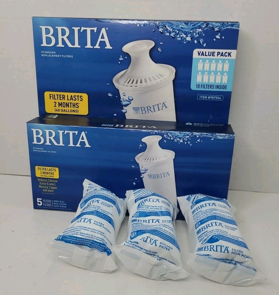 Brita 987554 8 Replacement Filters Open Box for All Brita Systems Except Stream