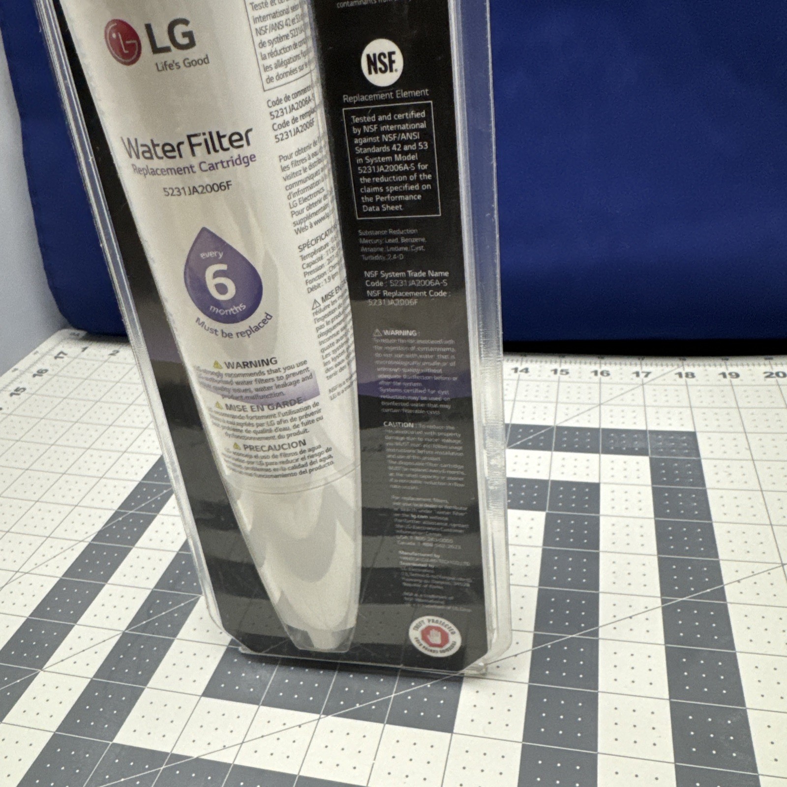 LG LT600P Refrigerator Water Filter – White