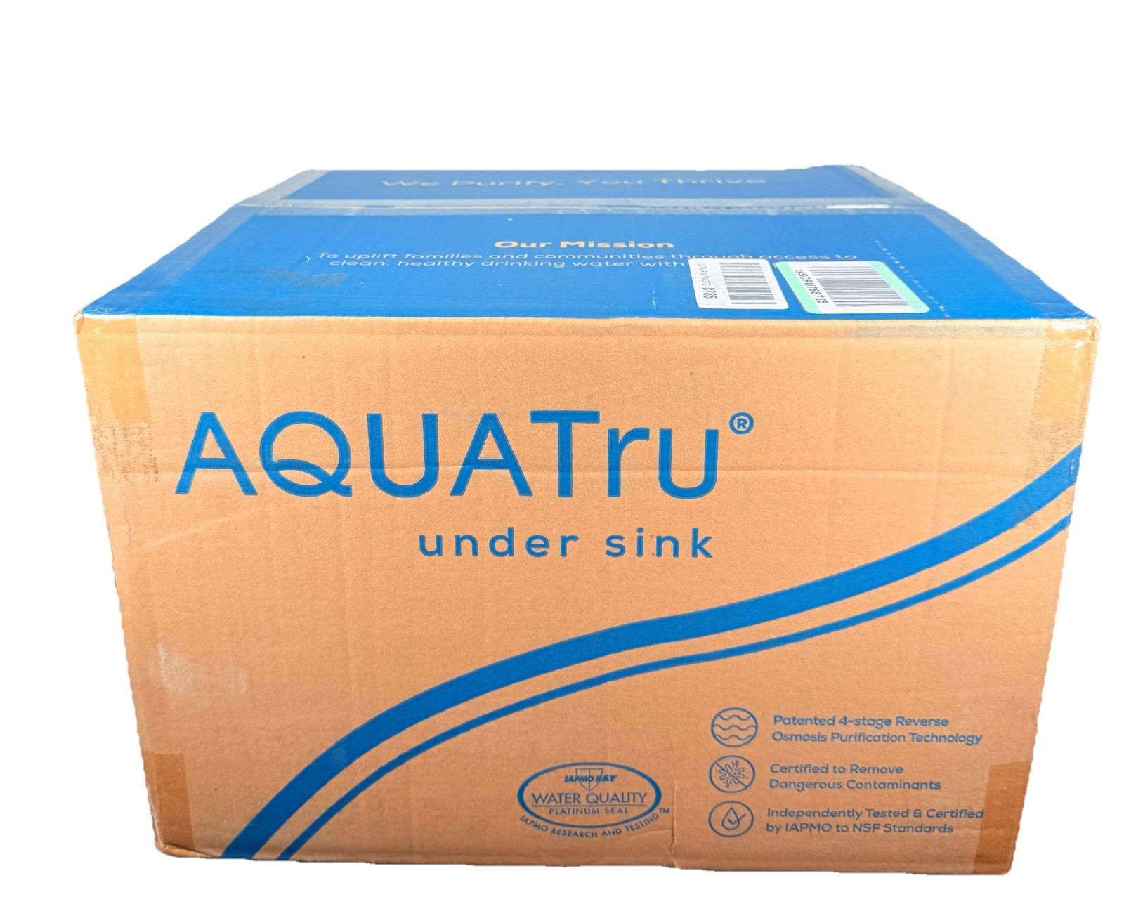 AquaTru 5 Stage ATU100 Reverse Osmosis Filter System Under Sink Purification