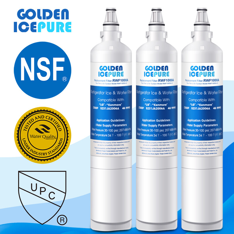 Fit For LG LT600P LSC27931SW 5231JA2006A 5231JA2005A 469990 Water Filter 3 PACK