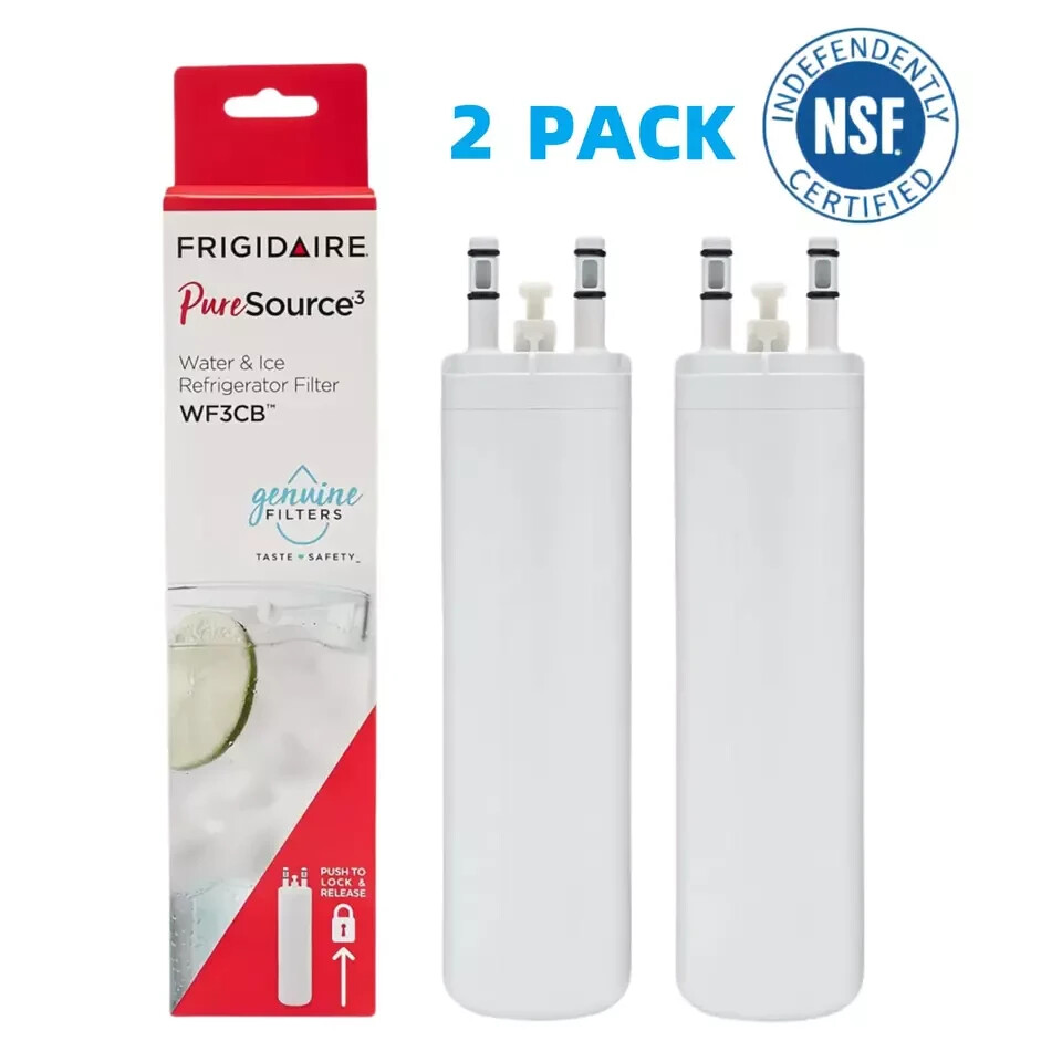 2 PACK Genuine Frigidaire WF3CB Puresource3 Refrigerator Water & Ice Filter US