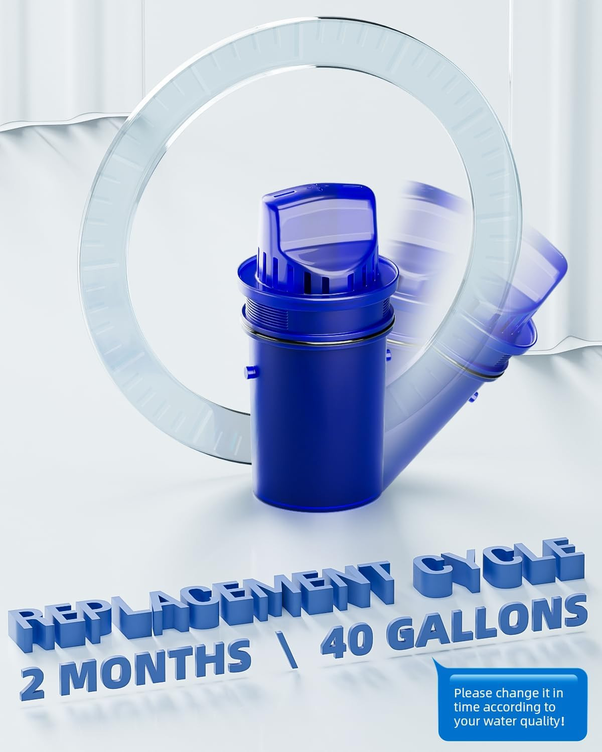 Water Filter Replacement Compatible with All PUR, PUR plus Water Pitcher and Dis
