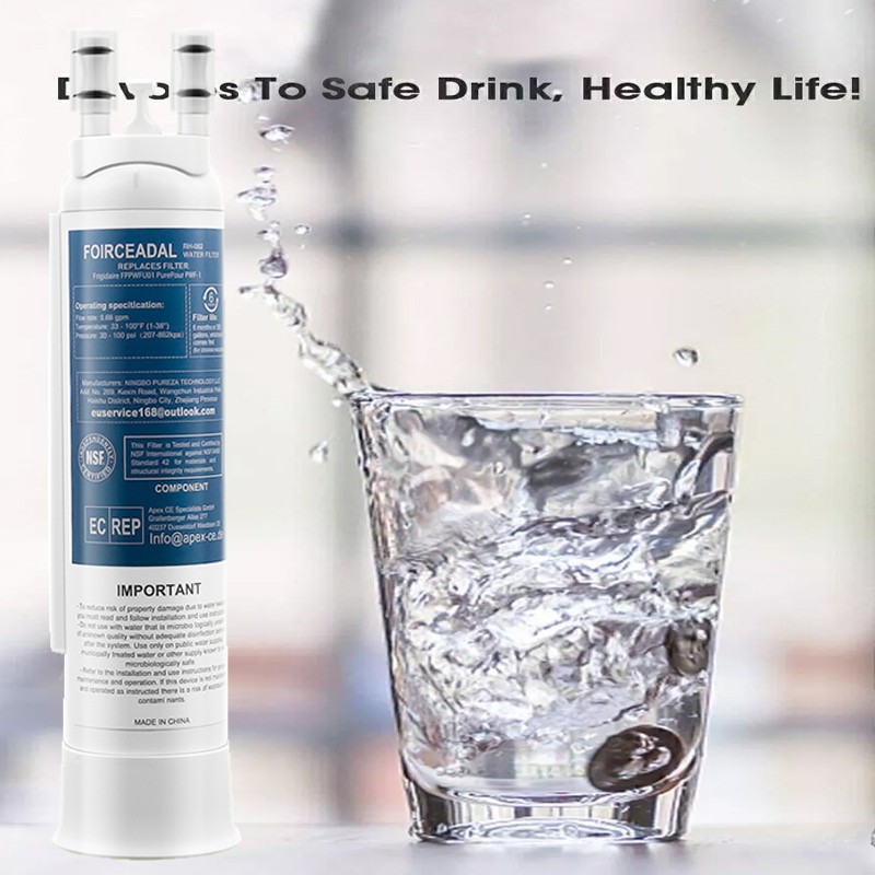 1Pack Water Filter for Frigidaire FPPWFU01 PWF-1 Refrigerator Filter FRFG232LAF