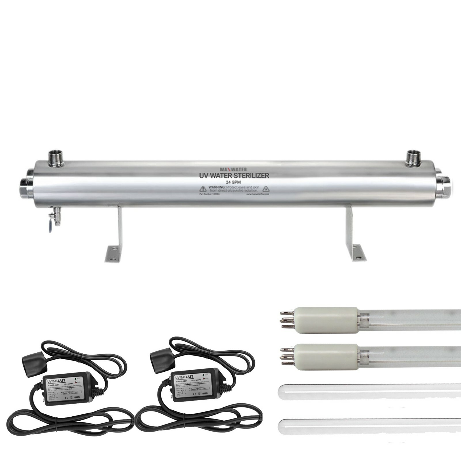 UV – Commercial Ultra Violet Ray Sterilizer 110w, 24GPM Sterilizer Large Power