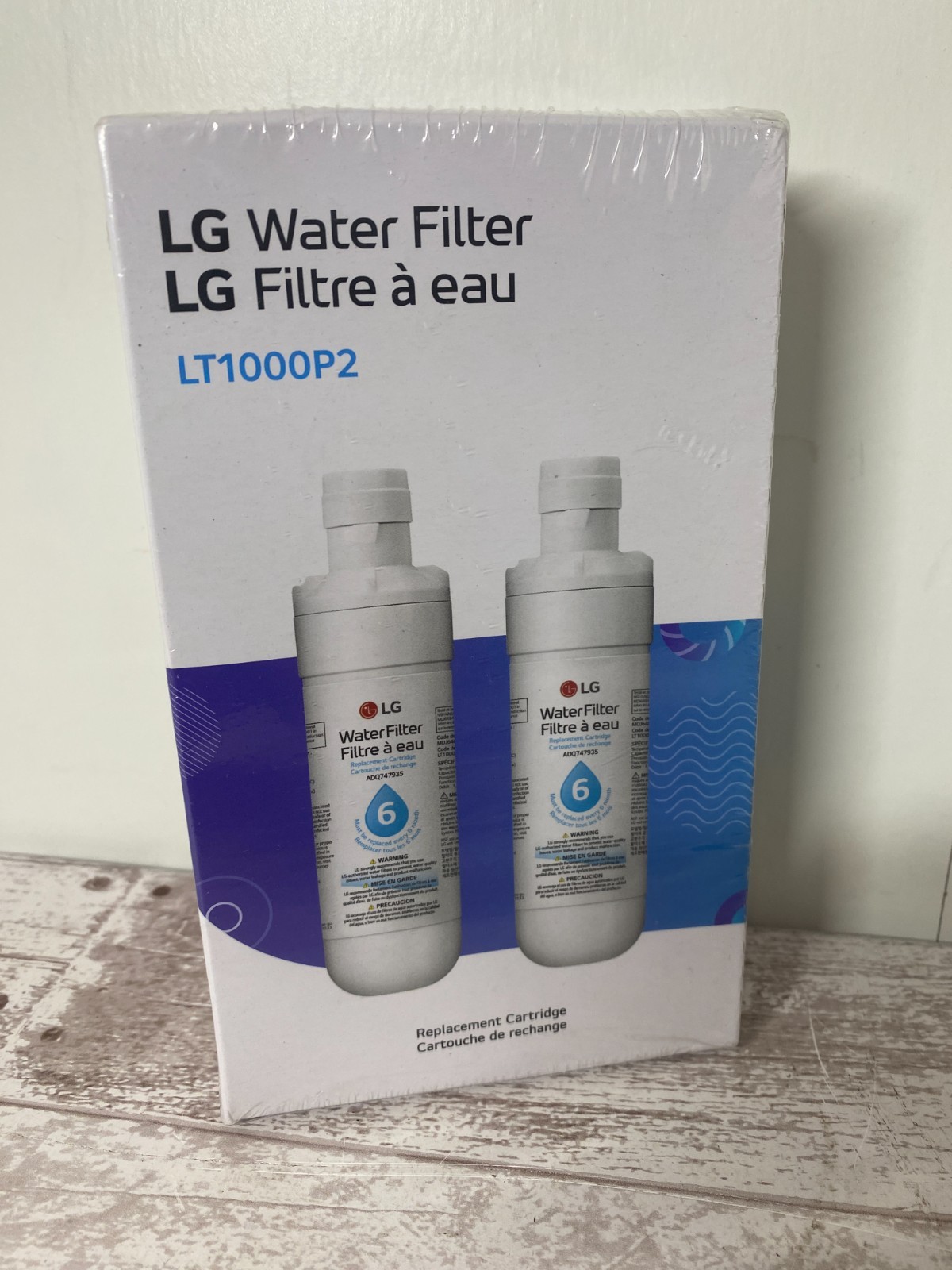 NEW LG LT1000P2 6-Month 200 Gallon Refrigerator Replacement Water Filter 2 Pack