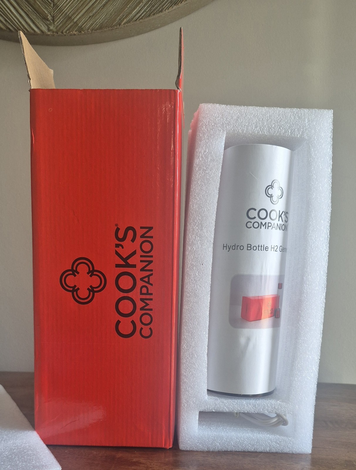 14 oz Silver Cooks Companion Hydro Bottle H2 Generator New
