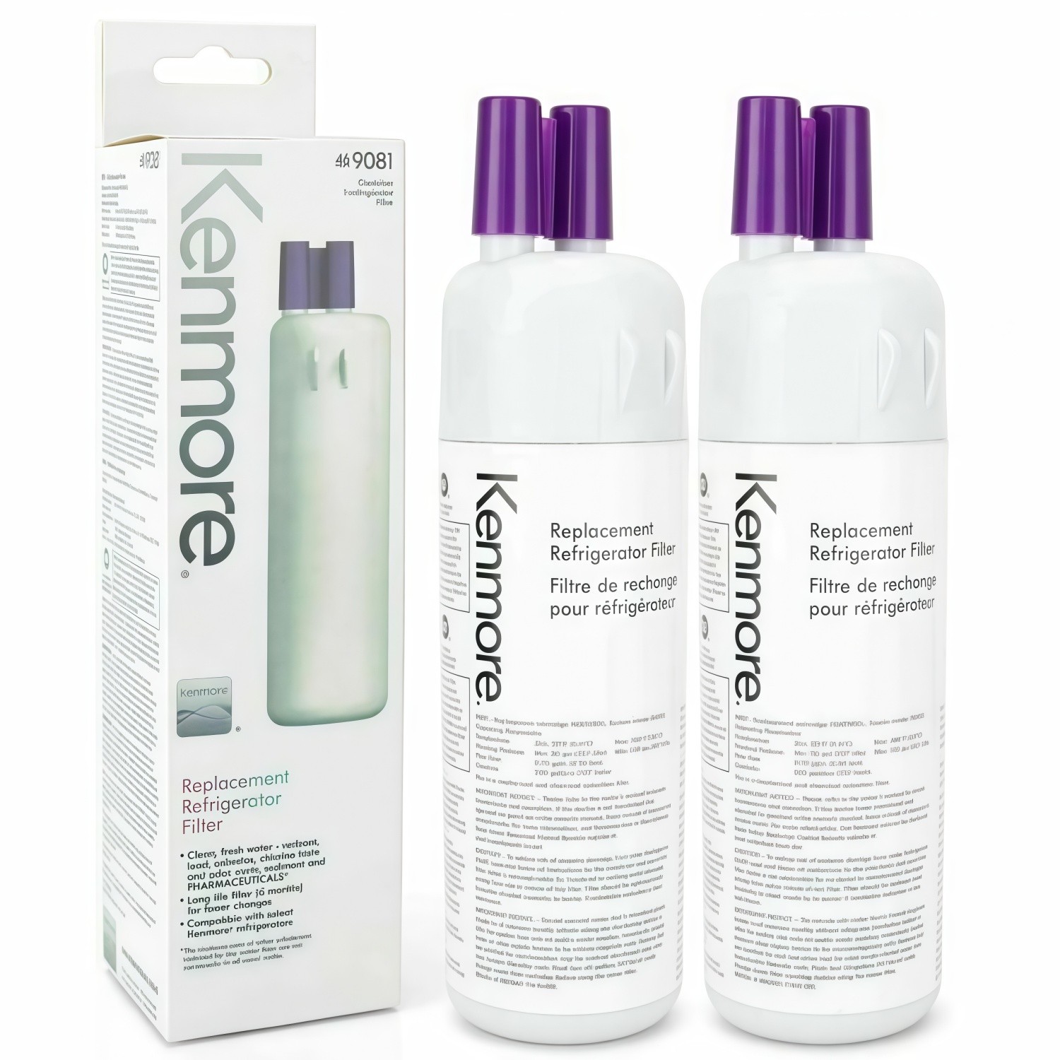 2/4 Pack New 9081 Kenmore 469081 46-9930 Refrigerator & Water Filter Sealed US