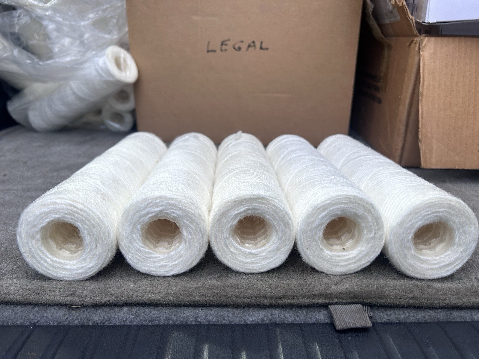 5-Pack String Wound Sediment Filters – 10” 5 Micron Cotton Water Pre-Filters