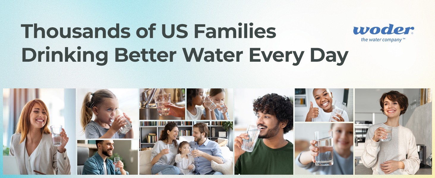 Woder Dual Stage Under Sink Water Filter, Up to 95% Fluoride Removal