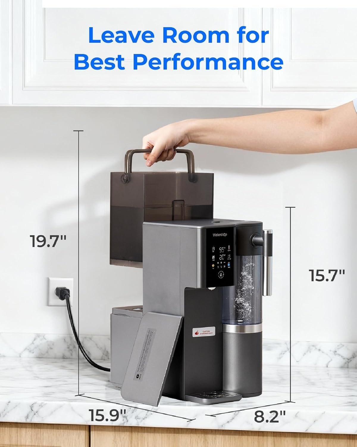 Waterdrop A2G Mineral Countertop Reverse Osmosis System, Hot and Cold RO System