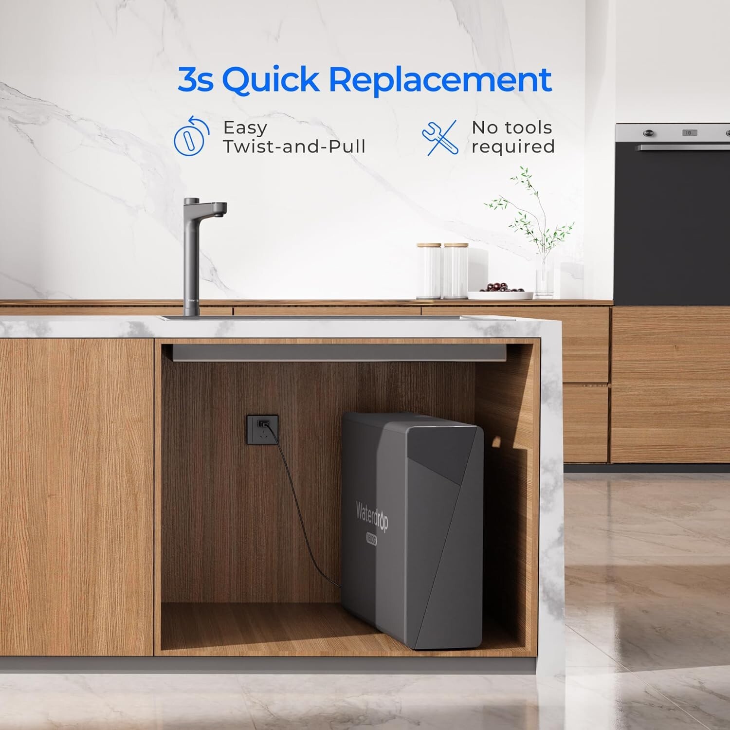 Waterdrop WD-F2 Filter,Replacement for All WD-X-series Reverse Osmosis System