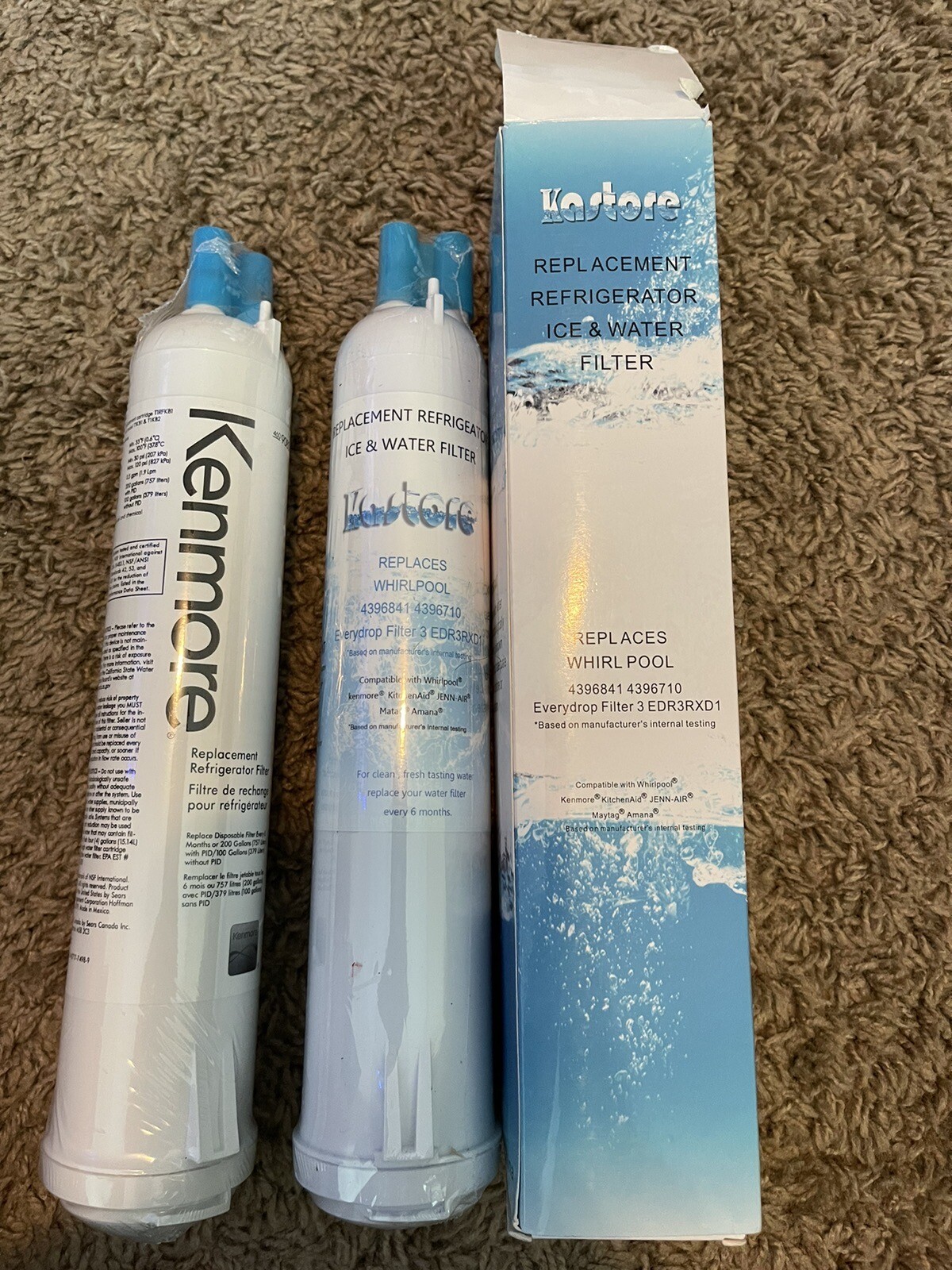 2 Pk Kenmore Kastore Water Filter 3 For 460-9083 NEW Sealed FREE SHIP