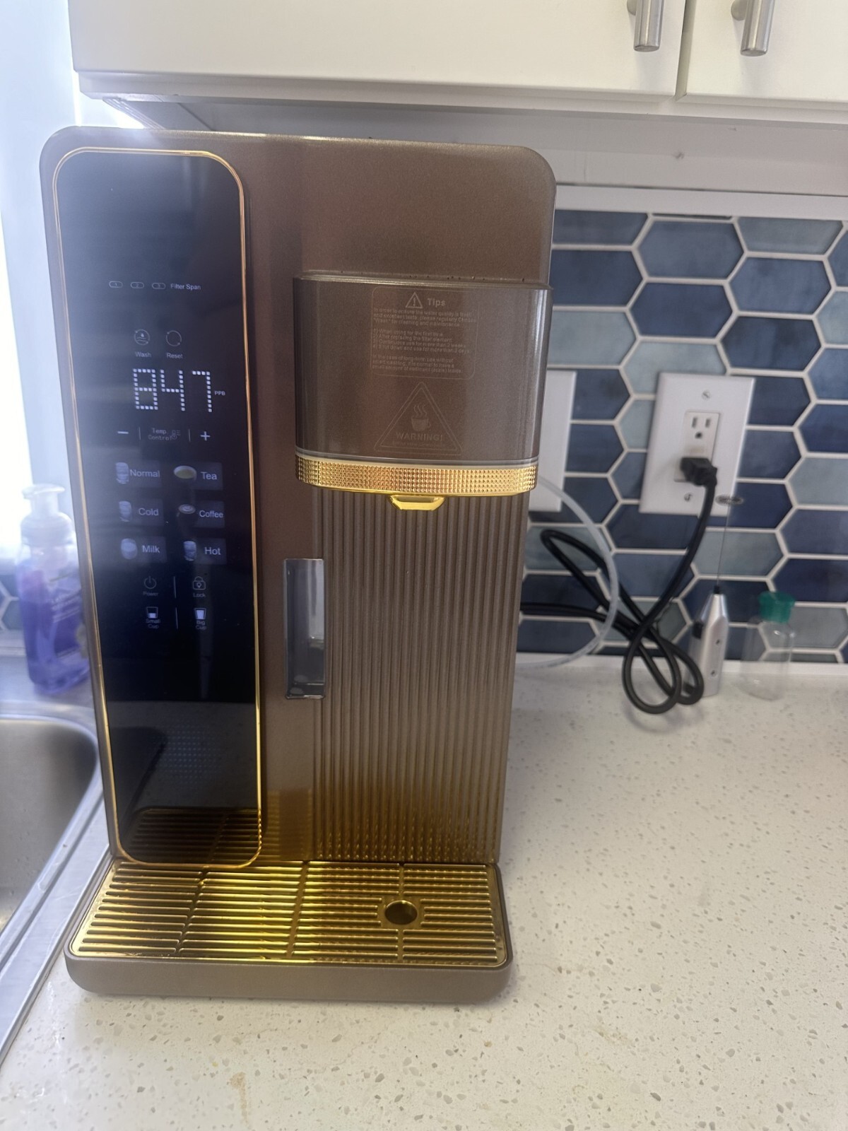 RO system countertop with remineralization and super saturated hydrogen 