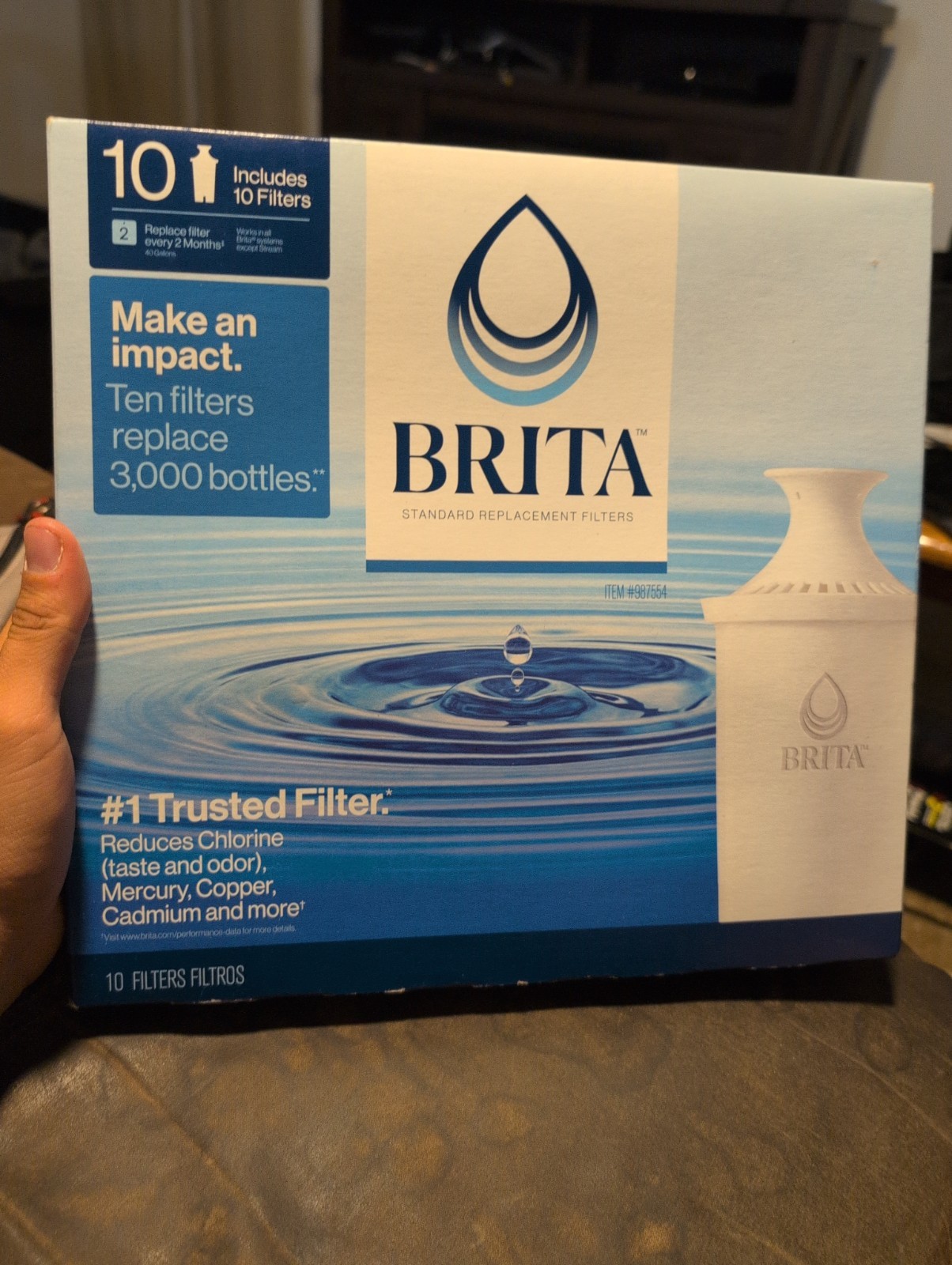 Brita Replacement Filters, 10-pack NEW
