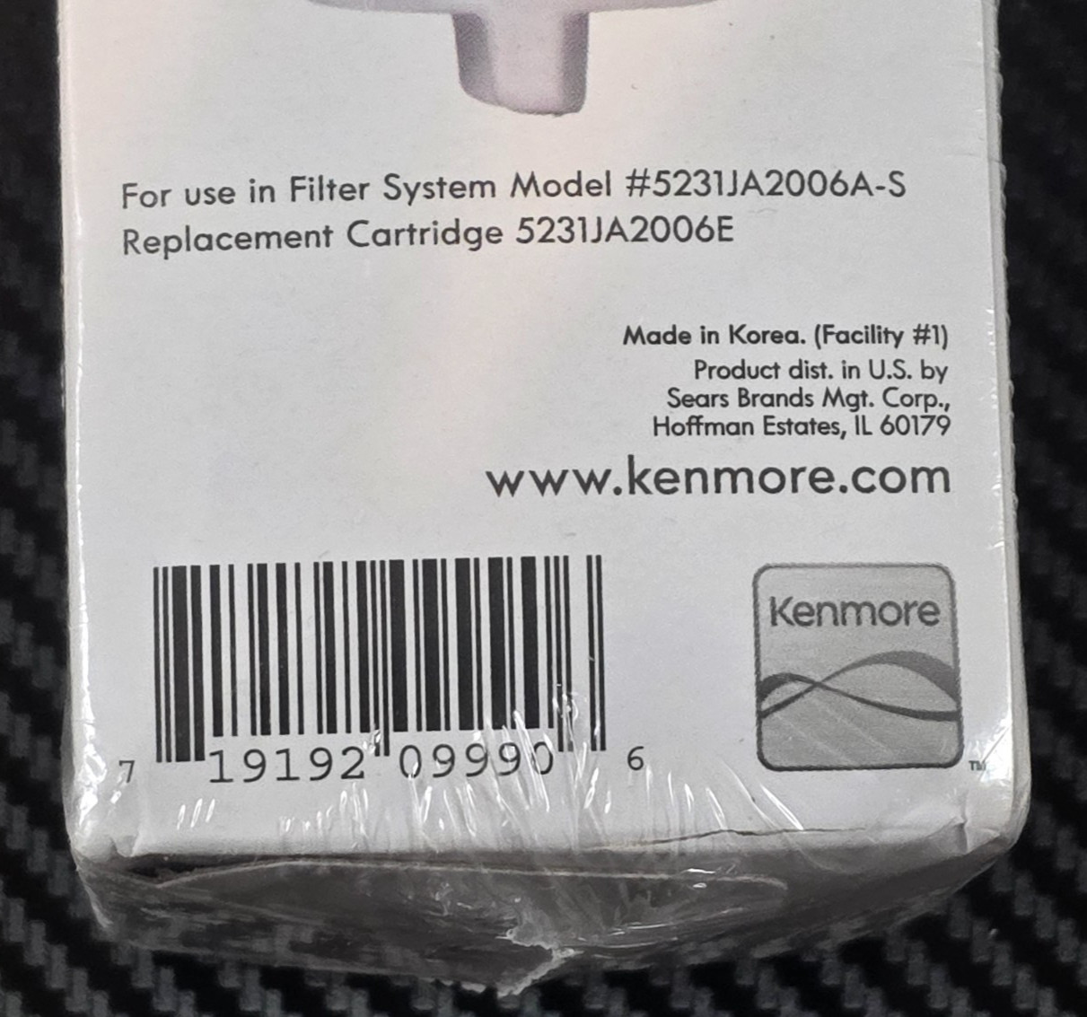 KenmoreClear 46-9990 Refrigerator Water Filter 300 Gallons Capacity