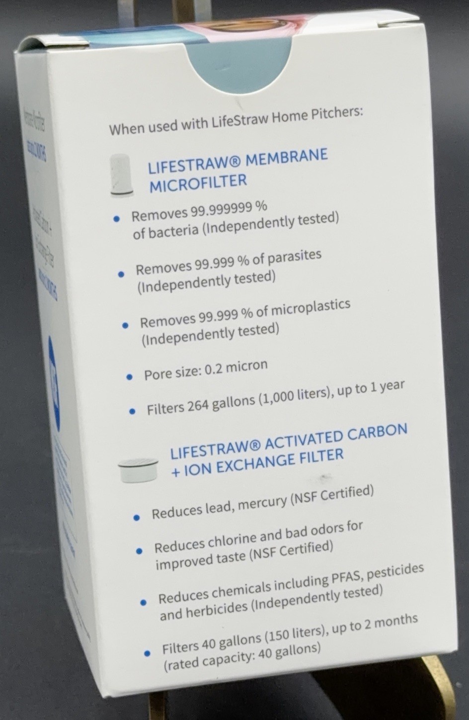 LifeStraw 1 Membrane Microfilter and Activated Carbon + Ion Exchange Filter NEW