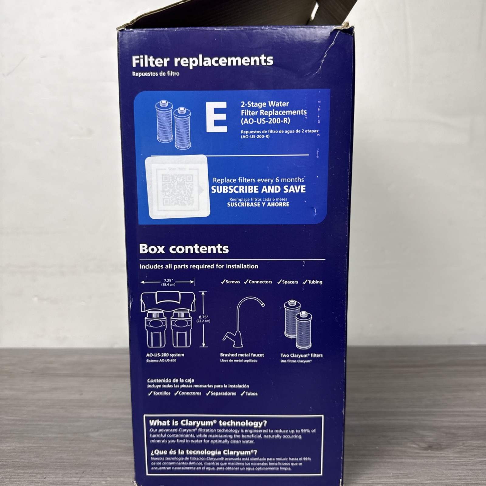 AO Smith Under Sink 2-Stage Water Filter with Faucet (New & UNUSED in Open Box)