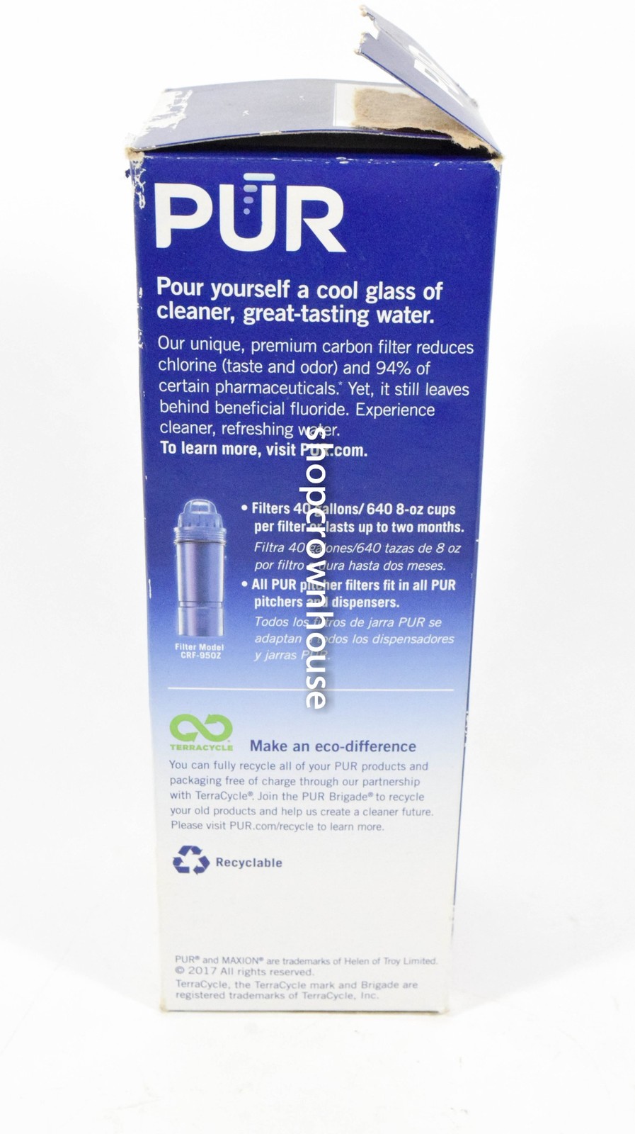 2 PUR MAX ION Replacement Pitcher Water Filters Model CRF-950Z