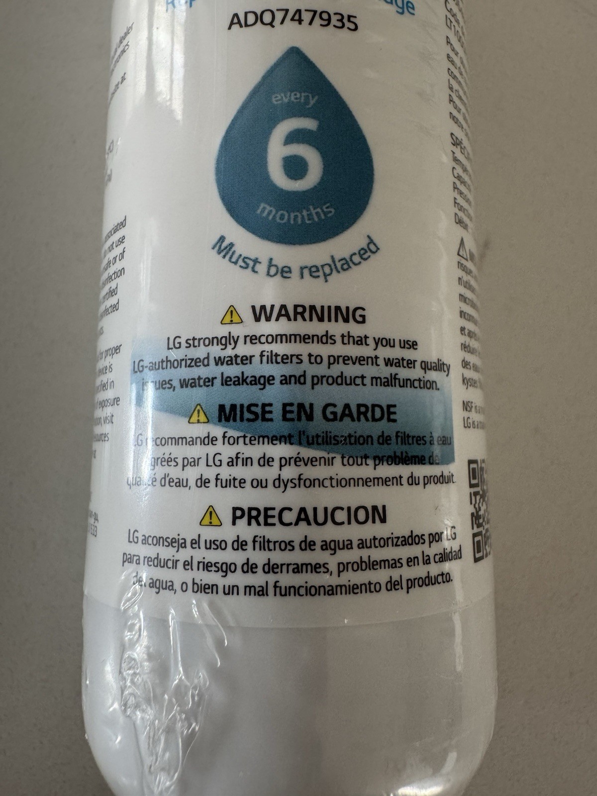 LG LT1000P 6 Month / 200 Gallon Capacity Replacement Refrigerator Water Filter